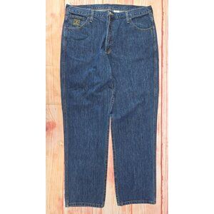 Cinch Mens Dark Wash Denim Jeans 40x34 Classic Fit Straight Leg 100% Cotton